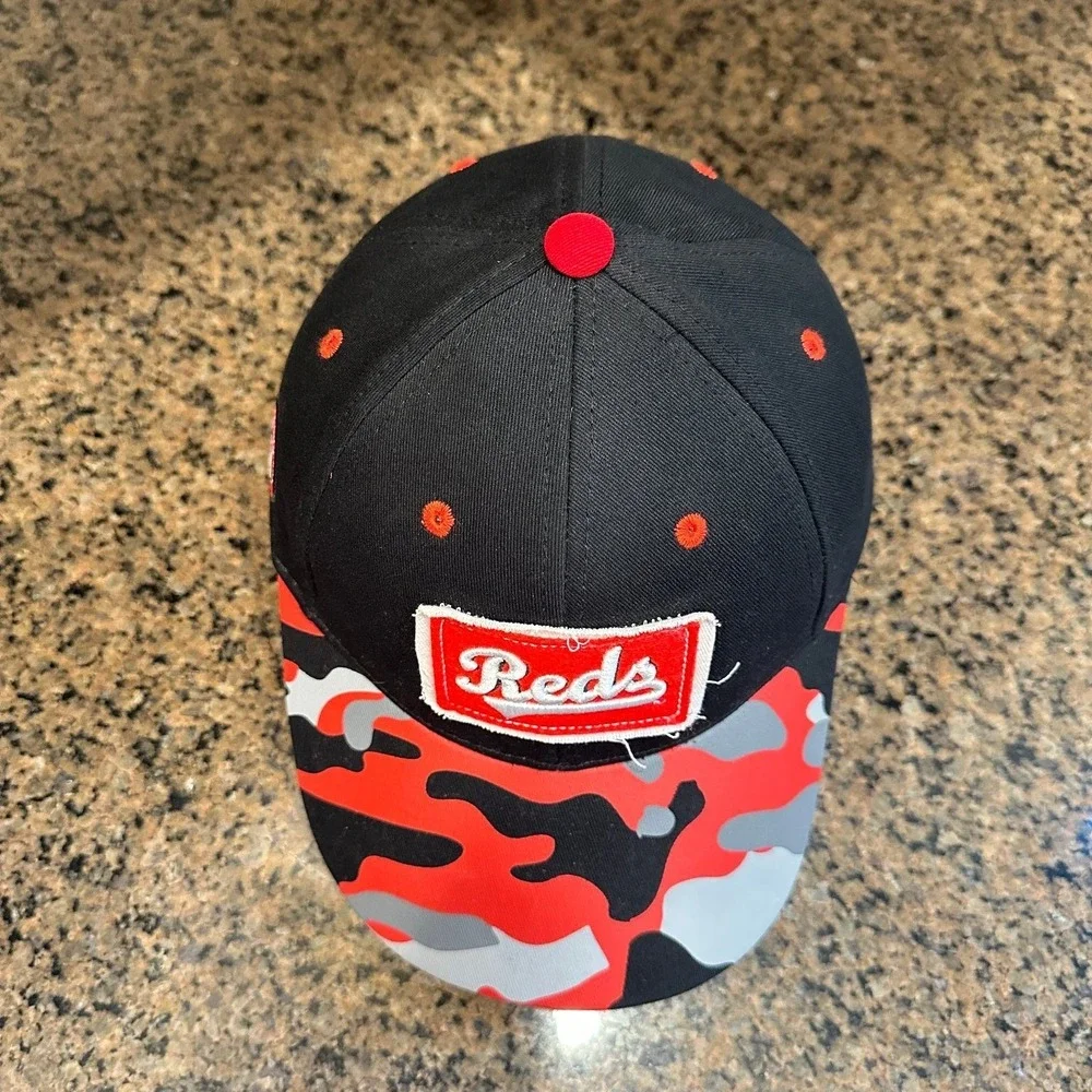 Cincinnati Reds Hat Melonwear Snapback Youth Adjustable Camo Kids Opening Day